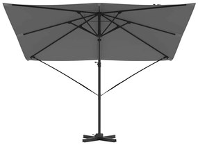 vidaXL Ρώμη Ομπρέλα Ανθρακί 286 x 285 x 265 εκ