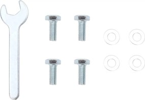 vidaXL Βάση Ομπρέλας Ασημί για Ιστό Ø38/48 Ατσάλι