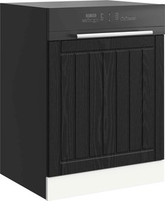 vidaXL Πάνελ πλυντηρίου πιάτων LUCCA Μαύρη Δρυς 60 x 1,5 x 57 εκ