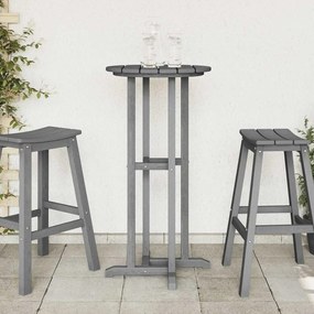 vidaXL Τραπέζι μπαρ Ανοιχτό γκρι 55 x 55 x 107 cm HDPE