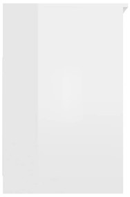 Γραφείο Γυαλιστερό Λευκό 140 x 50 x 76 εκ. από Μοριοσανίδα - Λευκό