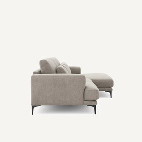 Γωνιακός καναπές XL δεξιός, από βελούδινο chenille, MARSILE