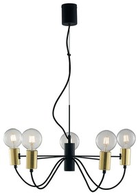 Φωτιστικό Οροφής I-Axon-S5 8031414863174 Gold-Black Luce Ambiente Design Metal