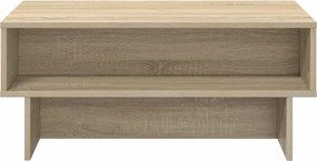 vidaXL Τραπεζάκι σαλονιού Δρύς Sonoma 80 x 46 x 35 εκ.