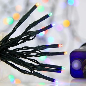 Eurolamp Σειρά 240 LED Πολύχρωμα Με 8 Προγράμματα Και Μνήμη 12m IP44 Πράσινο Καλώδιο 600-11532