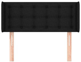vidaXL Κεφαλάρι με Πτερύγια Μαύρο 103x16x78/88 εκ. Υφασμάτινο