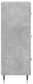 vidaXL Ντουλάπι Γκρι Σκυροδέματος 69,5x34x90 εκ. Επεξεργασμένο Ξύλο