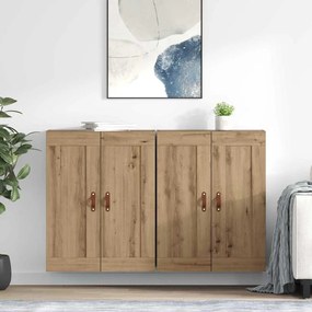 vidaXL Ντουλάπα τοίχου Επιτοίχιο 2 pcs Artisan Oak 69,5 x 34 x 90 εκ.