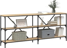 vidaXL Τραπεζάκι Κονσόλα Sonoma Δρυς 180x30x75 εκ. Επεξ. Ξύλο/Σίδηρος