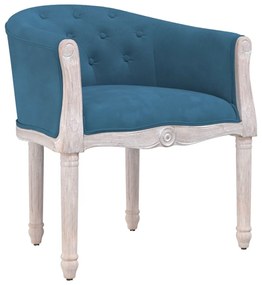 Καρέκλα Τραπεζαρίας Μπλε Βελούδινη - Μπλε