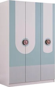 Νεανική Τρίφυλλη Ντουλάπα Μίντι Μίντ 135x55x206 cm