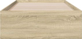 vidaXL Σκελετός Κρεβατιού με συρτάρι Sonoma Δρυς Επεξεργασμένο ξύλο
