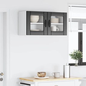 vidaXL Ραφιέρα τοίχου LUCCA 2 pcs Μαύρο 40 x 31 x 40 εκ.