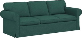 vidaXL Καναπές 2 pcs Σκούρο Πράσινο