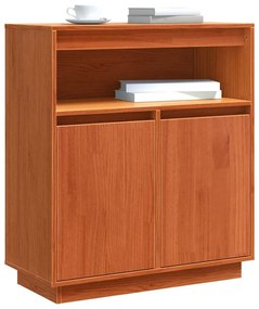 vidaXL Πλαϊνό γραφείο Καφέ κεριού 70 x 34 x 80 εκ Μασίφ ξύλο πεύκου