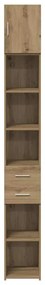 vidaXL Λεπτός Ντουλάπι Αποθήκευσης artisan δρυς 30 x 42.5 x 225 εκ