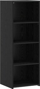 vidaXL Highboard Μαύρη Δρυς 45 x 41 x 124 εκ. Επεξεργασμένο Ξύλο