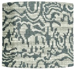 Καπέλο Φωτιστικού 1xE27 Λινό Φ35cm Big Weave Ebb&Flow-SH101116-C-Πετρόλ/Τιρκουάζ SH101116-C