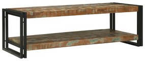 vidaXL Τραπεζάκι Σαλονιού Πολυχρωμο 120x50x38 εκ. Στερεό ανακυκλωμένο ξύλο