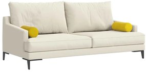 vidaXL Μαξιλάρια Στήριγμα 2 pcs Κίτρινο Ø 15 x 40 εκ