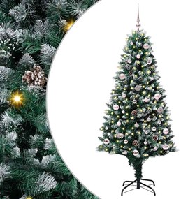 vidaXL Τεχνητό Χριστουγεννιάτικο Δέντρο με 150 LED Πράσινο 150 cm