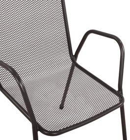 Καρέκλα - Πολυθρόνα ELIJAH C5005.01 Μεταλλική Ανθρακί 54x62x89Υ εκ. 54x62x89 εκ.