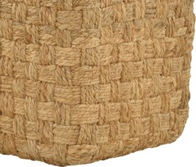 Σκαμπό Aropion Inart μπεζ 100% γιούτα 40x40x40εκ