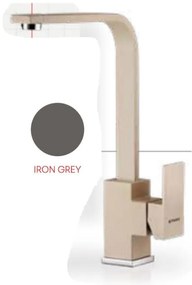 Pyramis 090945801 Μπαταρία Κουζίνας Πάγκου Cecilia Γκρι (Iron Grey)