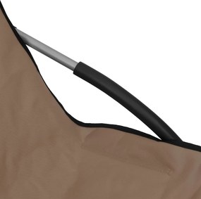 vidaXL Πτυσσόμενες καρέκλες 2 τεμ. από ύφασμα Taupe