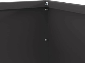 vidaXL Περίγραμμα γκαζόν Μαύρο 50 x 50 x 13 εκ Ατσάλι