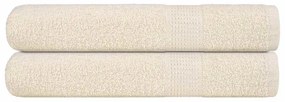 VidaXL Πετσέτες Σάουνας FROGN 2 τεμ. Κρεμ 80x200 εκ. 360 γρ./μ²