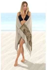 Πετσέτα Θαλάσσης Pestemal 16 Beige Guy Laroche Θαλάσσης 100% Cotton