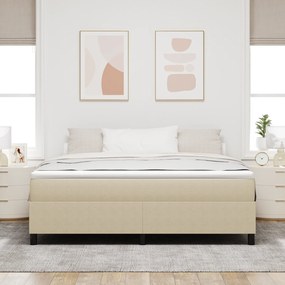 vidaXL Κρεβάτι Box Spring Ανοιχτό Πράσινο Γκρι Σούπερ Κινγκ Από Κορδέλα