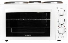 Davoline STAR 4508 Ηλεκτρικό Φουρνάκι 38lt με 3 Εστίες Λευκό