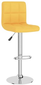 vidaXL Σκαμπό Μπαρ 2 τεμ. Μουσταρδί Υφασμάτινα