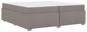 vidaXL Σκελετός Κρεβατιού Taupe 200 x 200 cm ύφασμα