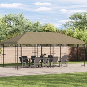 vidaXL Κάλυψη Σκηνής Γκαζebo 6 x 3 m Μπεζ Πολυεστέρας 190