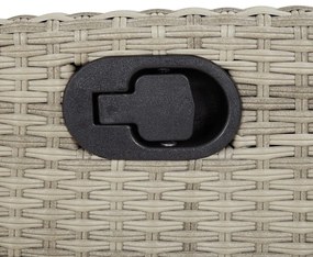 vidaXL Σετ Επίπλων Bistro 3 τεμ. Αν. Γκρι Συνθετικό Ρατάν με Μαξιλάρια