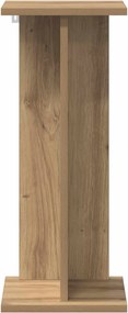 vidaXL Βάση φυτών Τεχνίτικη Δρυς 25 x 25,5 x 60,5 εκ.