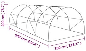 ΘΕΡΜΟΚΗΠΙΟ 18 Μ² 600 X 300 X 200 ΕΚ. 45536