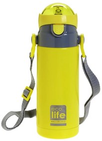 Ecolife Θερμός Παιδικός Kids Thermos Yellow 400ml Κίτρινο 33-BO-2996