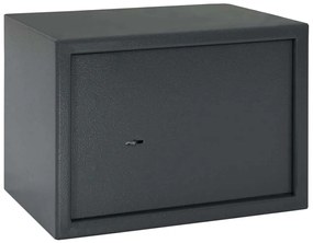 vidaXL Χρηματοκιβώτιο με κλειδαριά Σκούρο γκρι 35 x 25 x 25 εκ. Ατσάλι