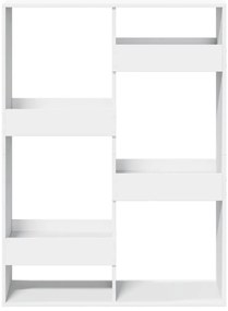 vidaXL Βιβλιοθήκη/Διαχωριστικό Χώρου Λευκό 100x33x135 εκ. Επεξ. Ξύλο