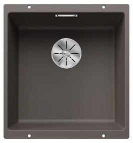 Blanco Subline-U 400-U Volcano Grey SILGRANIT™ PuraDur™ Γρανιτένιος Νεροχύτης Υποκαθήμενος με 1 Γούρνα 43x46 cm