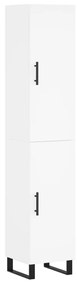 vidaXL Ντουλάπι Λευκός 34,5 x 34 x 180 εκ. από Επεξεργασμένο Ξύλο