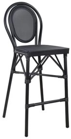 ΣΚΑΜΠΟ ΑΛΟΥΜΙΝΙΟΥ AZARIA HM5060 BAMBOO LOOK ΜΑΥΡΟ ΜΕ TEXTLINE 44x52x115Υεκ.
