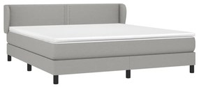 ΚΡΕΒΑΤΙ BOXSPRING ΜΕ ΣΤΡΩΜΑ ΑΝΟΙΧΤΟ ΓΚΡΙ 180X200 ΕΚ. ΥΦΑΣΜΑΤΙΝΟ 3126181