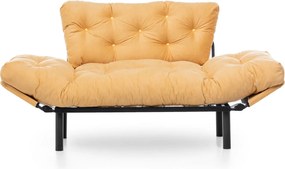 2-Seat Sofa-Bed Nitta - Mustard Mustard