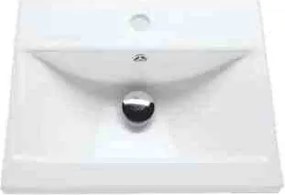 Drop Roma 50x39 White Gloss - Πάγκος με Νιπτήρα &amp; Κρυφοντουλαπο