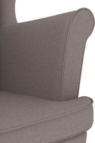 vidaXL πολυθρόνα Taupe 74x84x100 cm Ύφασμα